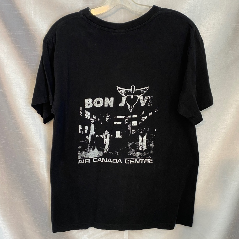 Bon Jovi Black T-Shirt Adult Med Air Canada Centre Concert - Picture 9 of 9